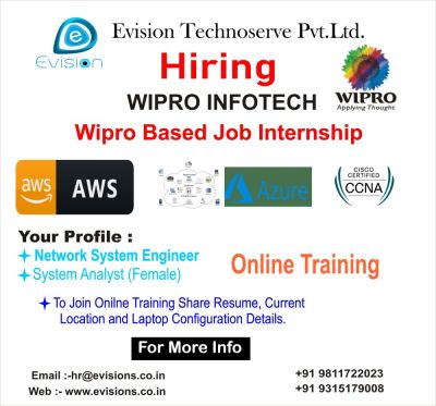 Get high paid jobs in India
Join Evision Join Job
Check Our success Story: - bit.ly/3uUGPtV
Visit our link: https://lnkd.in/g8s-3ZE
Web: www.evisions.co.in